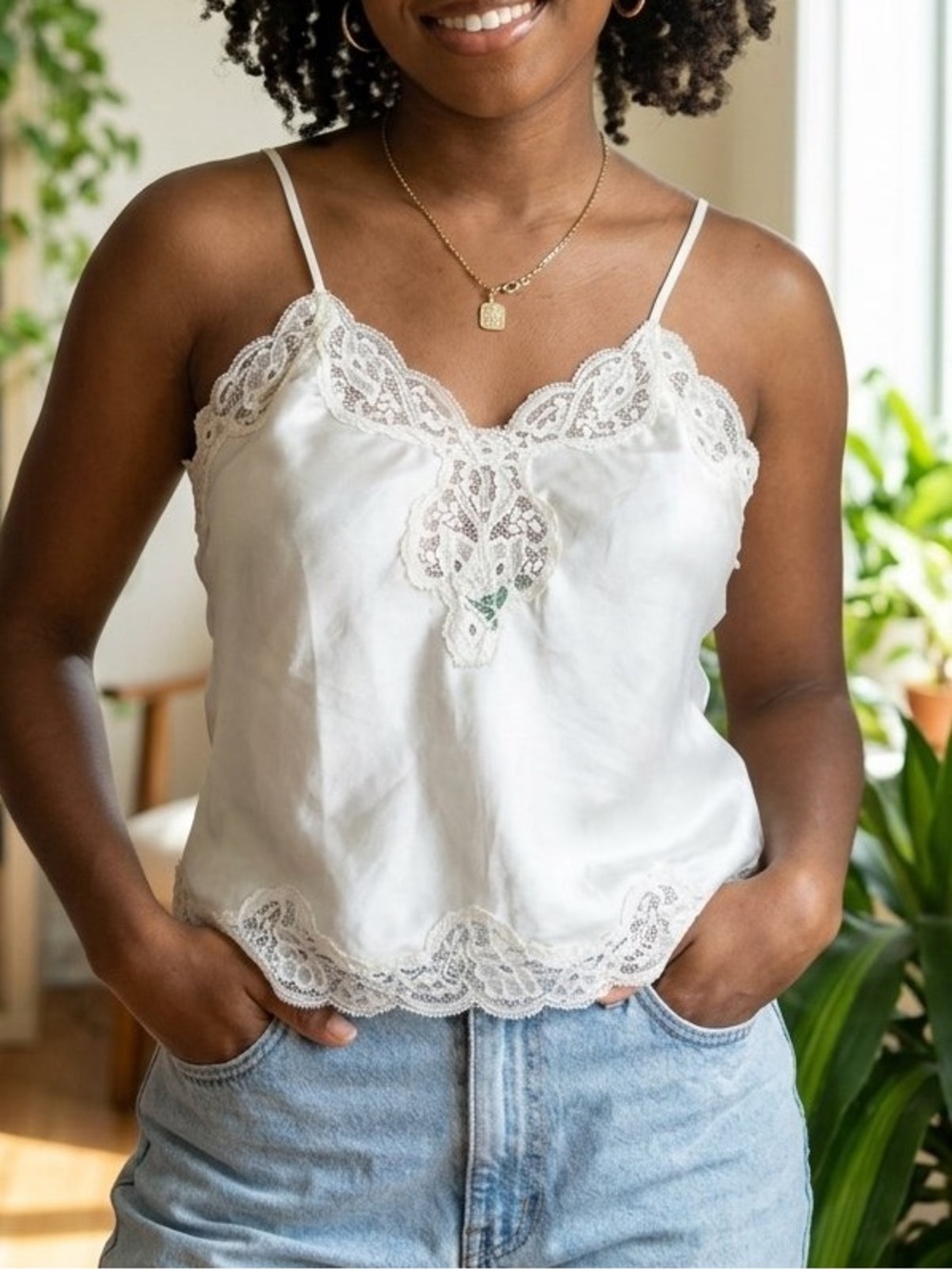 Vintage Victoria’s Secret Lace Slip Top Size medium
